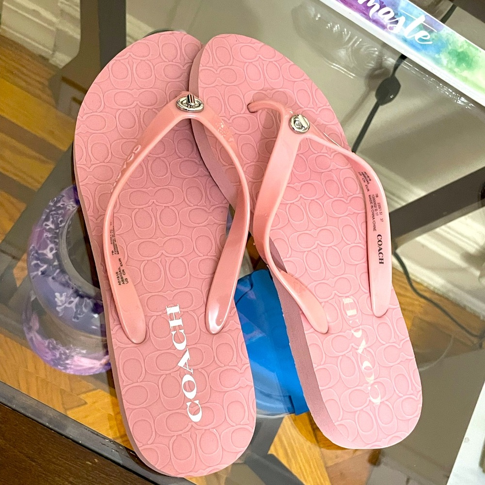 Coach flip flops